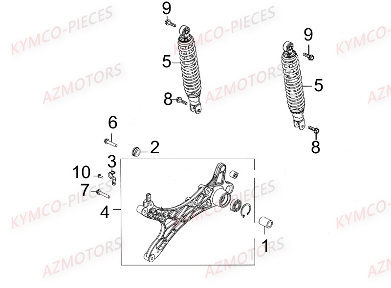 Amortisseur AZMOTORS 