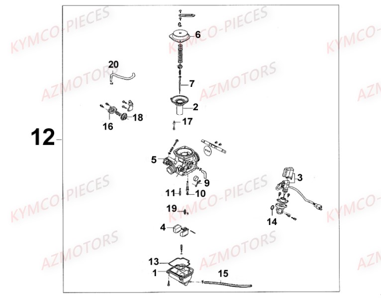 Carburateur AZMOTORS 