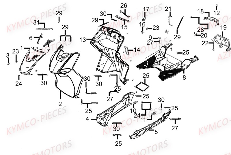 Carenages Avants AZMOTORS 