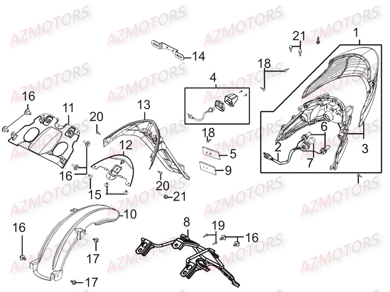 Feu Arriere AZMOTORS 