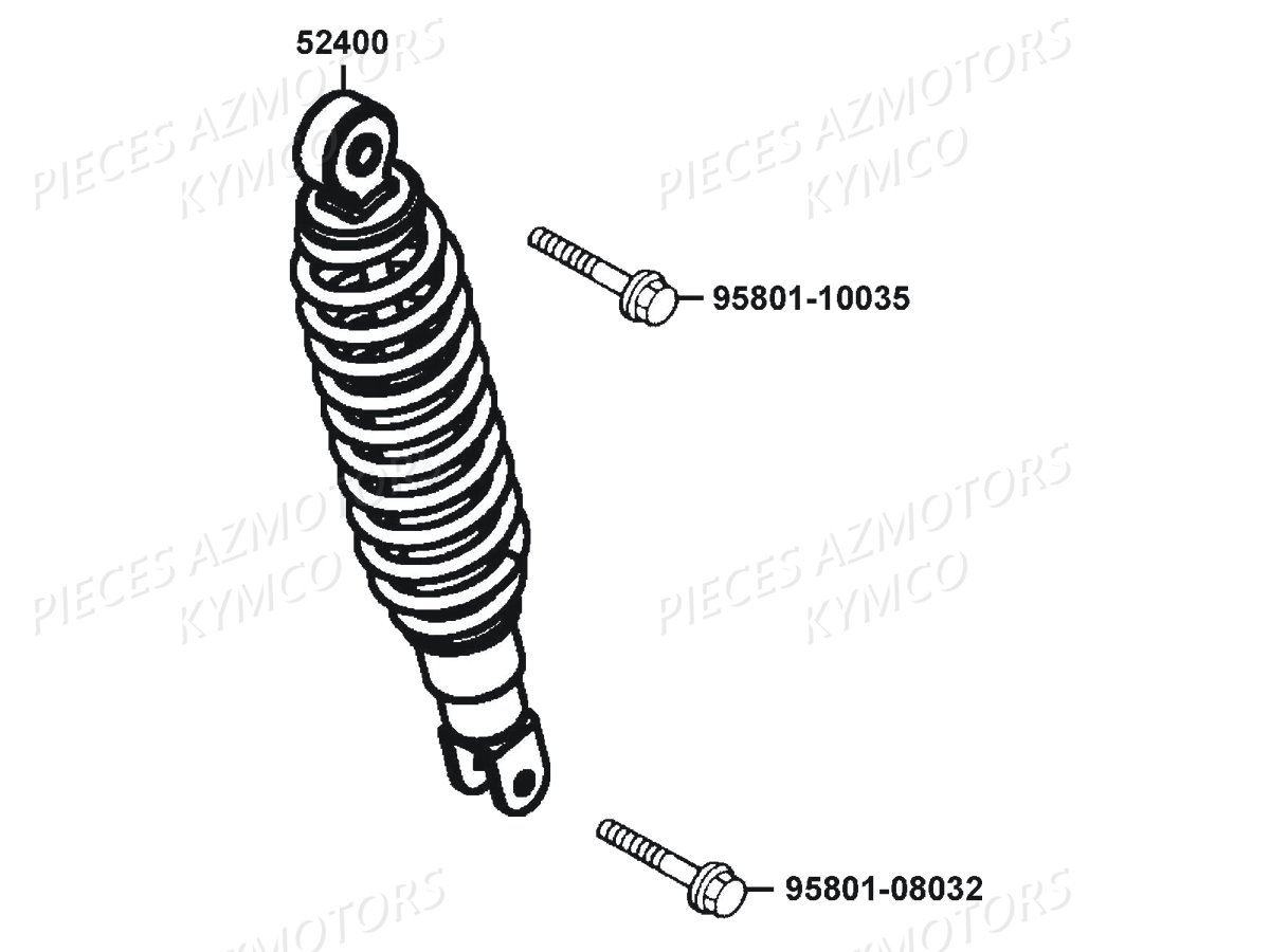 AMORTISSEUR KYMCO AGILITY RS RENOUVO 2