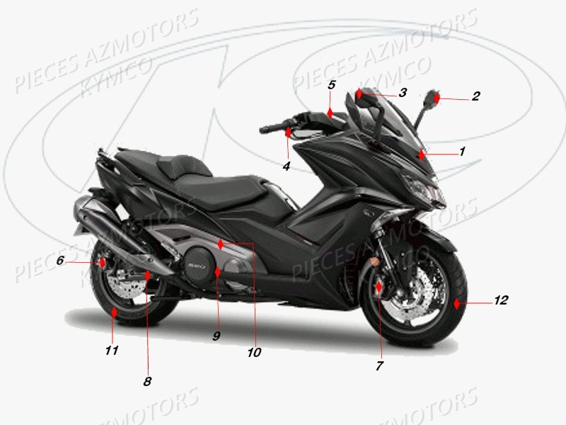 1 CONSOMMABLES KYMCO AK 550