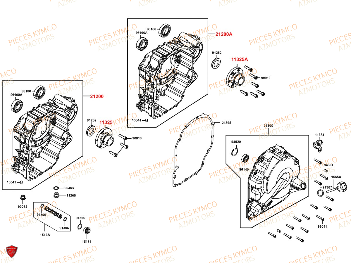 Carter De Transmission KYMCO AK 550 4T EURO 4 (SAA1AA)