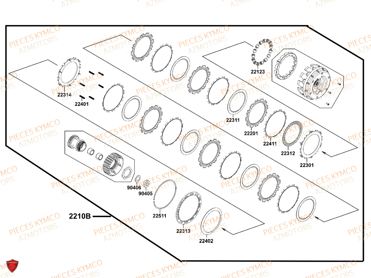 EMBRAYAGE pour AK 550