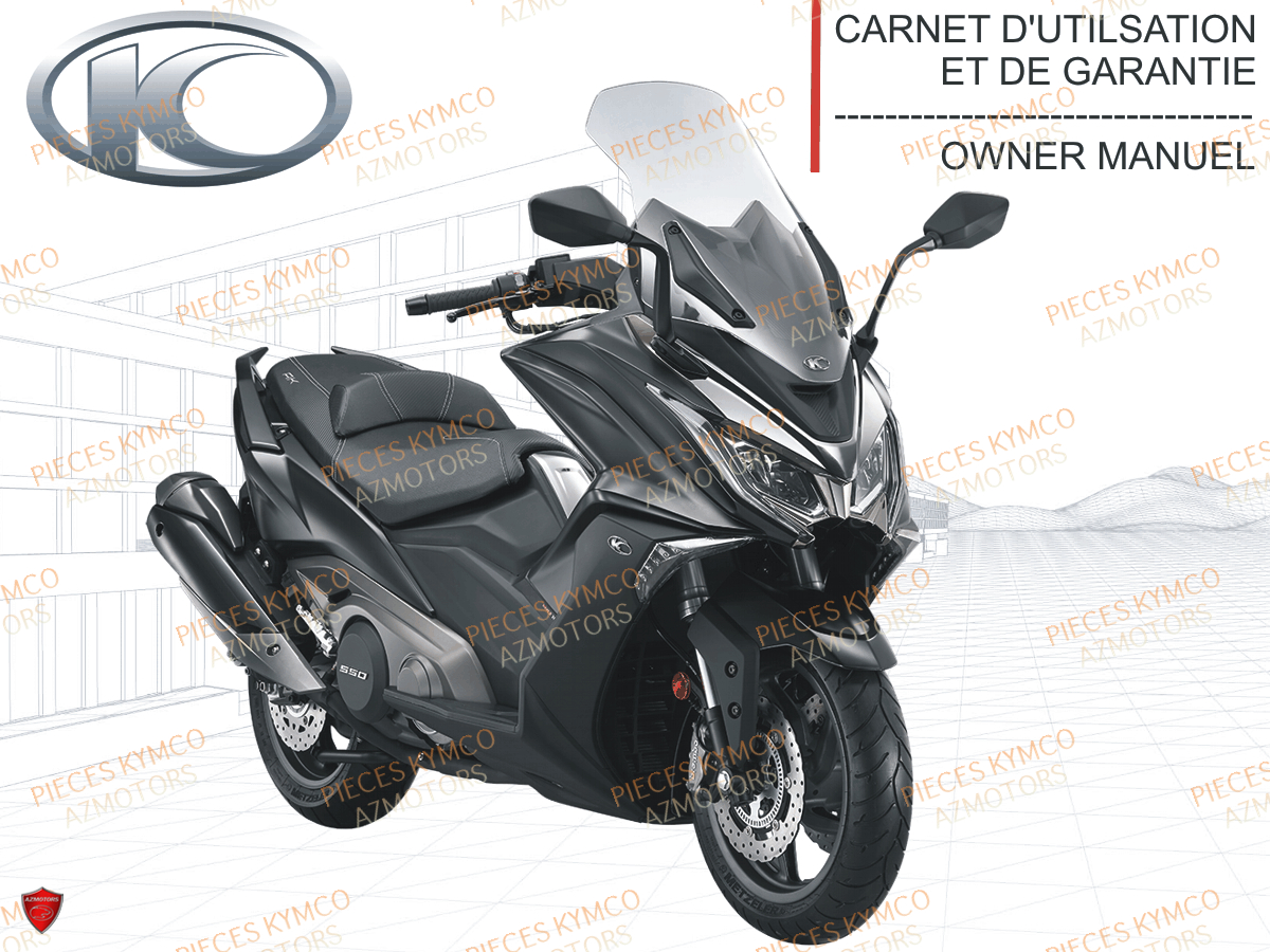 FR - CARNET D ENTRETIEN AK 550 i KYMCO pour MANUEL UTILISATEUR de AK 550