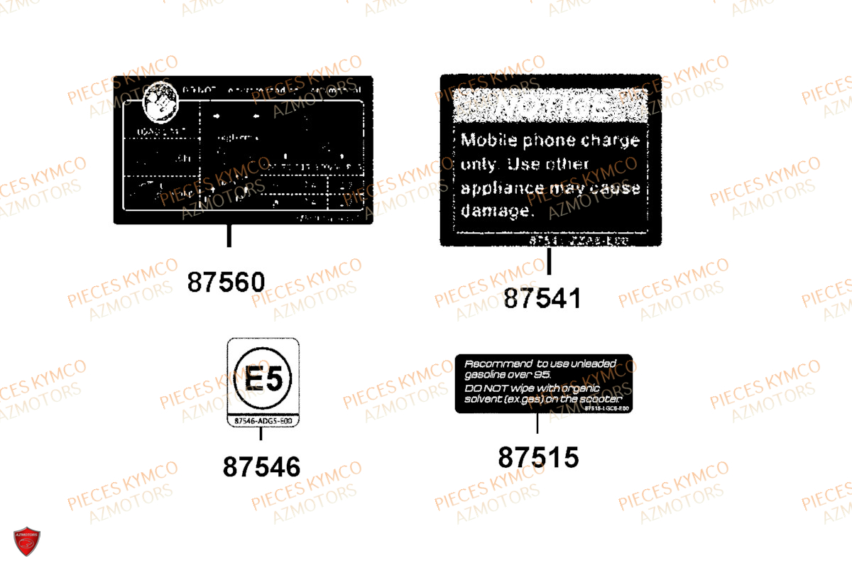 LABELS pour AK 550 EURO5 PREMIUM