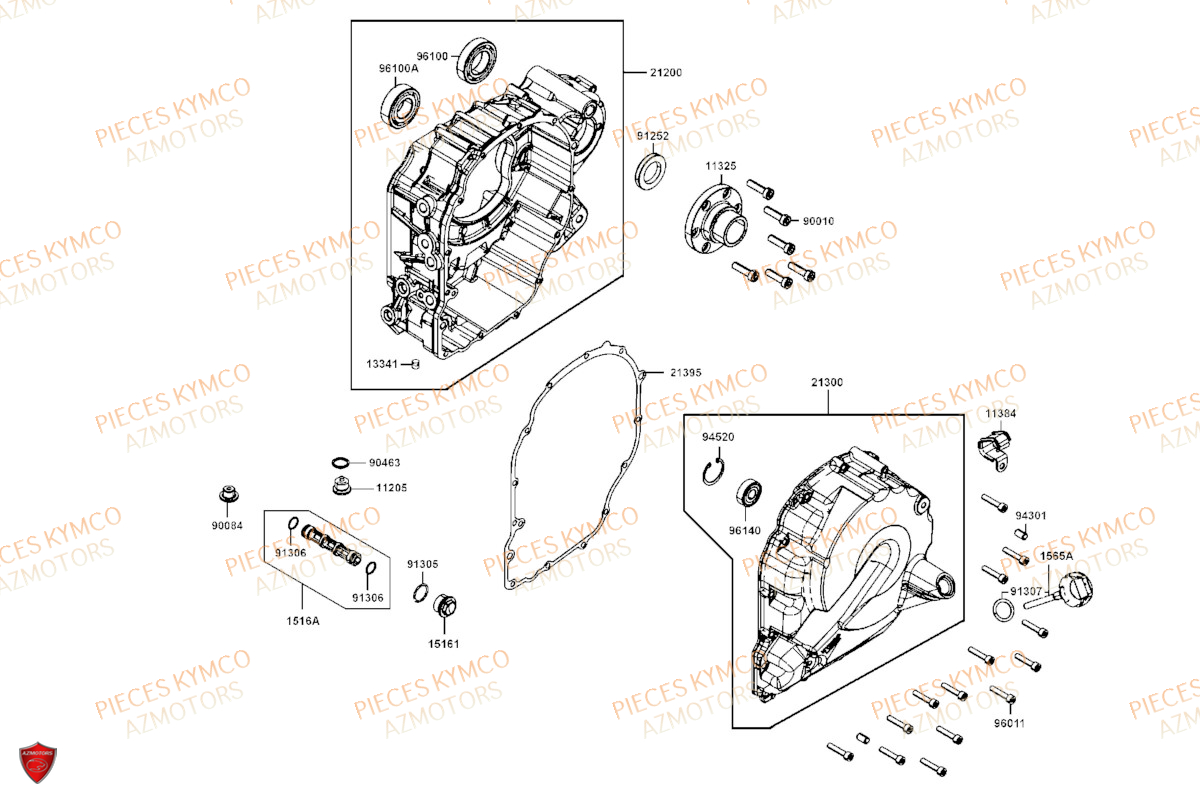 CARTER_DE_TRANSMISSION KYMCO AK 550 4T EURO 5 (SBA1AA)