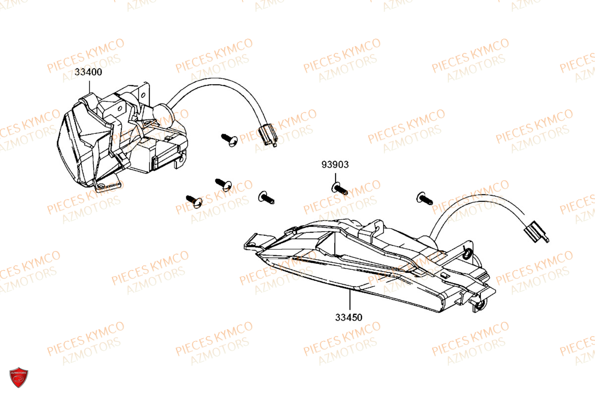 Clignotants KYMCO AK 550 4T EURO_5 (SBA1AA)