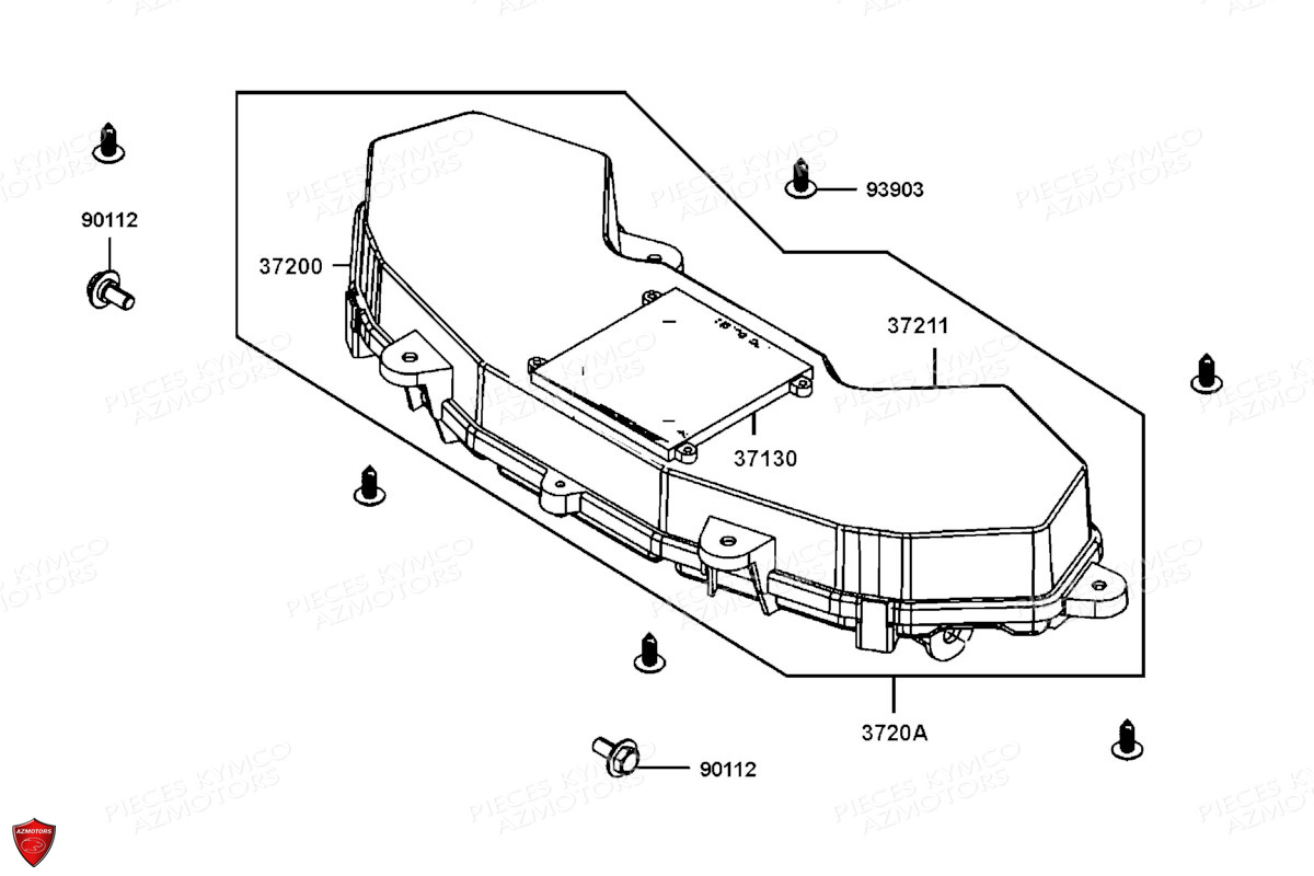 COMPTEUR DE VITESSES AZMOTORS AK 550 EURO 5