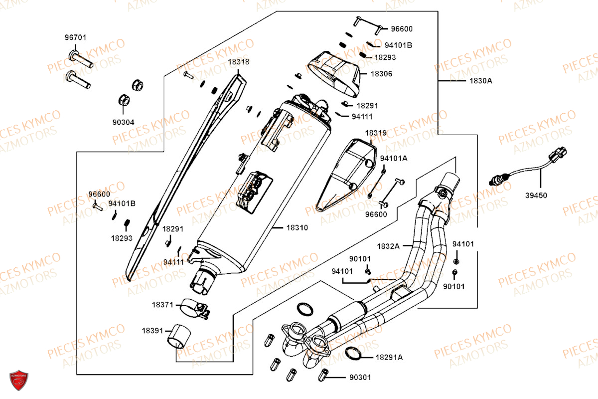 ECHAPPEMENT KYMCO AK 550 EURO 5