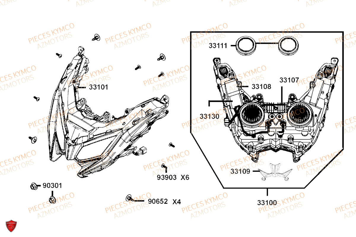 PHARES pour AK 550 EURO 5