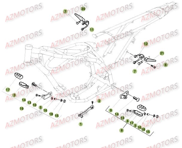 Accessoires Du Chassis BETA Pièces ALP 125CC - [2008]