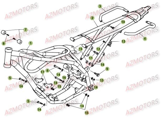 Chassis BETA Pièces ALP 125CC - [2008]