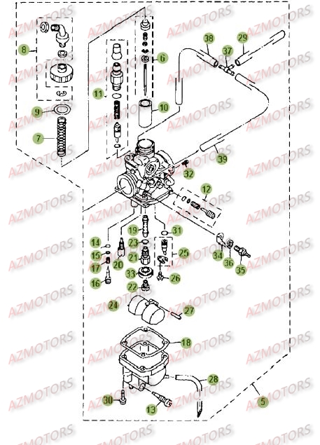 CARBURATEUR 2 BETA ALP 125 14