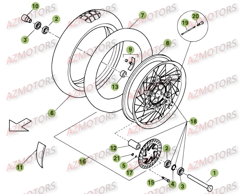 Roue Avant BETA 