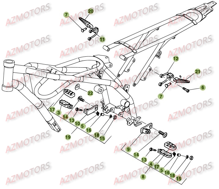 Accessoires Du Chassis BETA Pièces ALP 200-[2011]