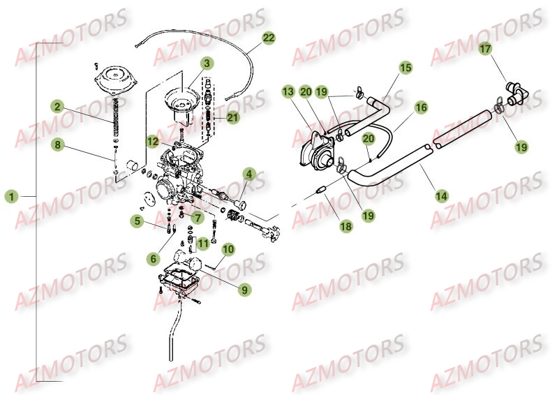 CARBURATEUR BETA ALP 200 14