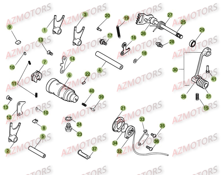 COMMANDE BOITE A VITESSES BETA ALP 200 14