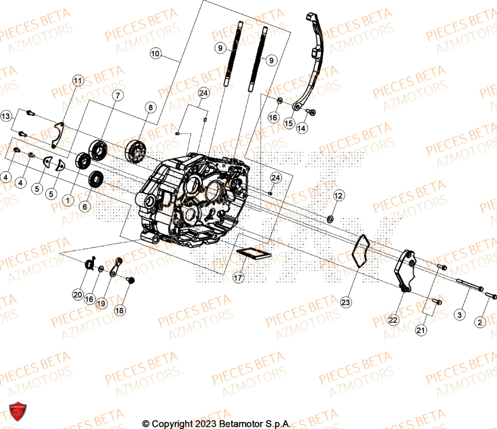 Carter Embrayage BETA Pièces ALP 4.0 350 4T - 2025