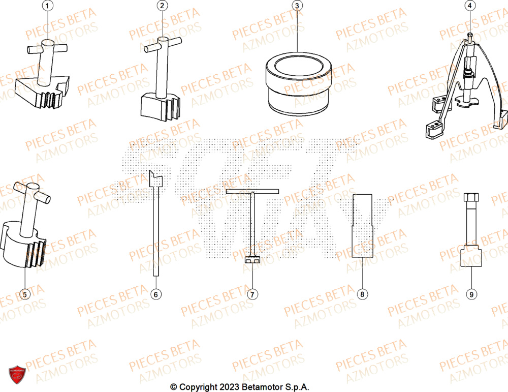 Outils BETA Pièces ALP 4.0 350 4T - 2025
