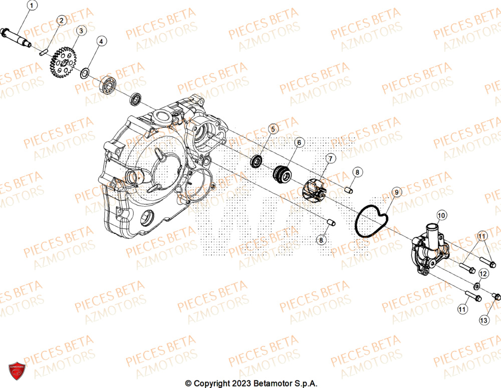 Refroidissement BETA Pièces ALP 4.0 350 4T - 2025