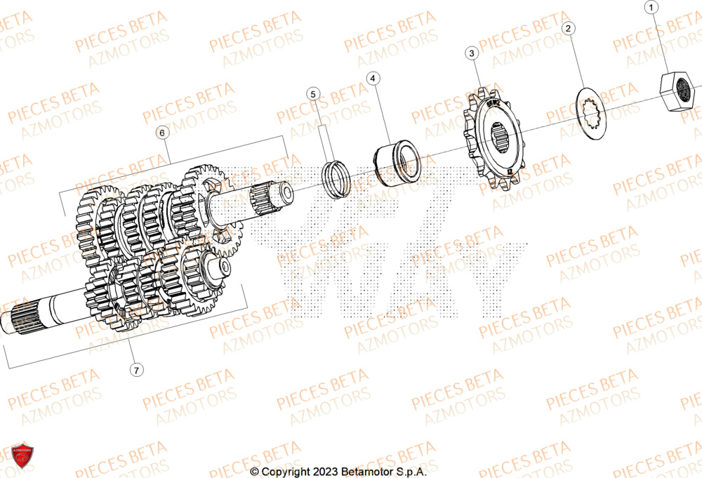 Transmission BETA Pièces ALP 4.0 350 4T - 2025