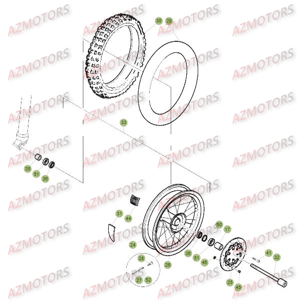 Roue Avant BETA Pièces ALP 4.0 350cc [2014]