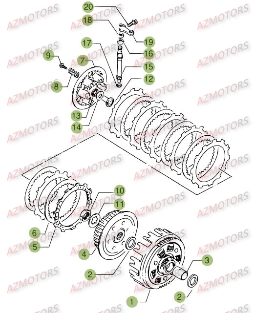 Transmission   Embrayage BETA Pièces ALP 4.0 350cc [2014]