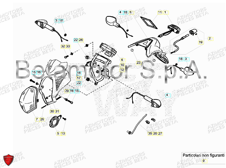 CARENAGES PHARE CLIGNOTANTS pour ALP 4 4T 350 2018