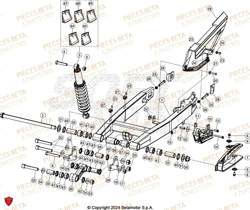 BRAS OSCILLANT BETA ALP X 350 4T 2025
