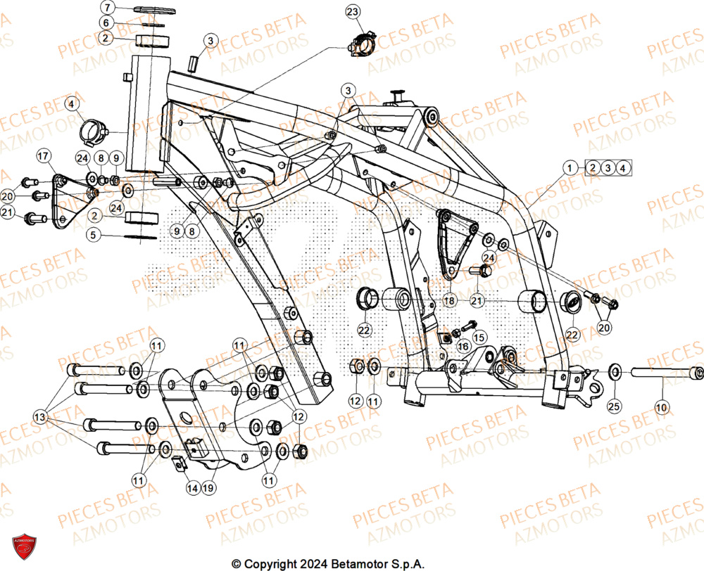 CHASSIS BETA ALP X 350 4T 2025