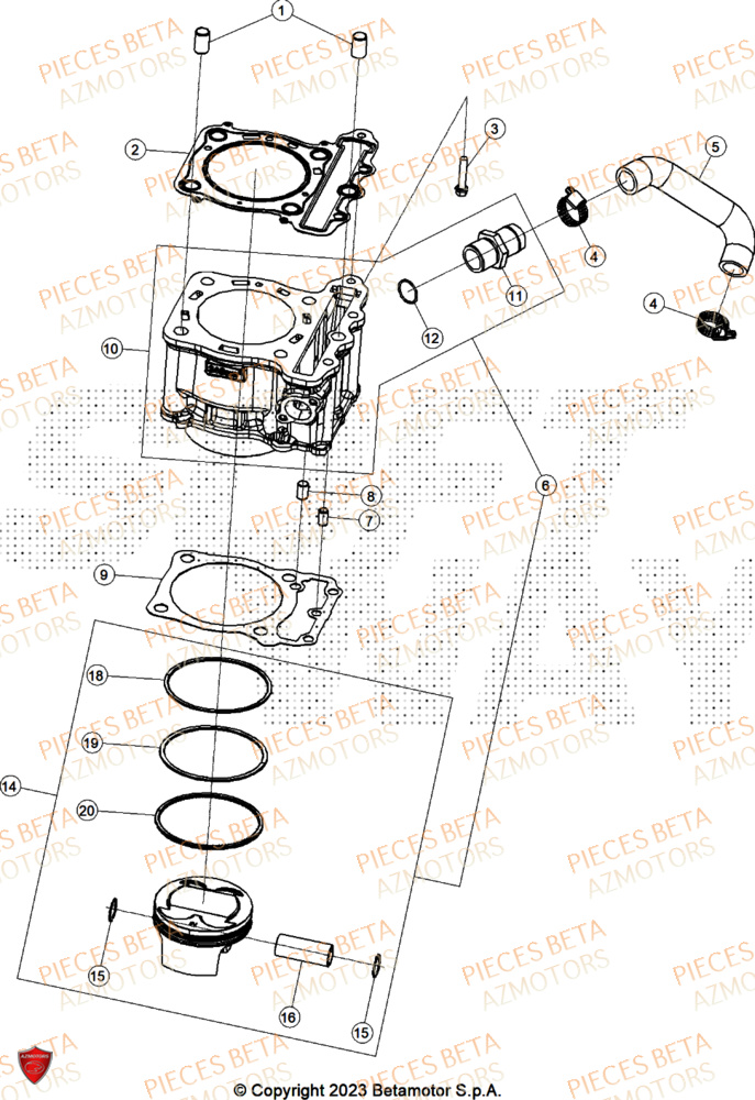 CYLINDRE BETA ALP X 350 4T 2025