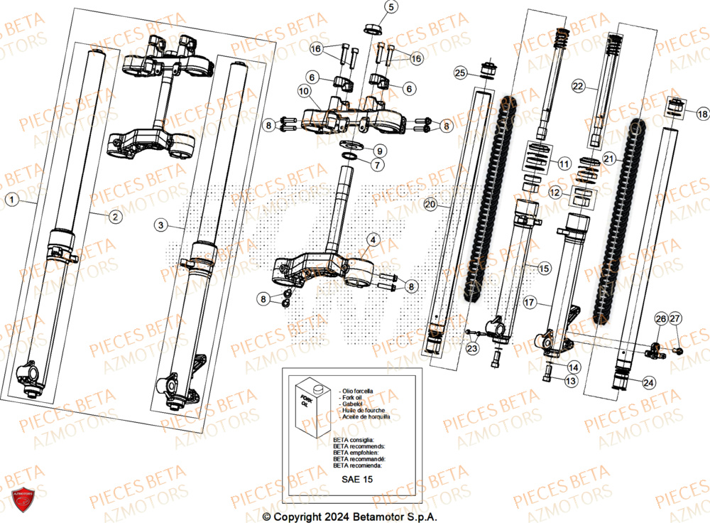 FOURCHE BETA ALP X 350 4T 2025