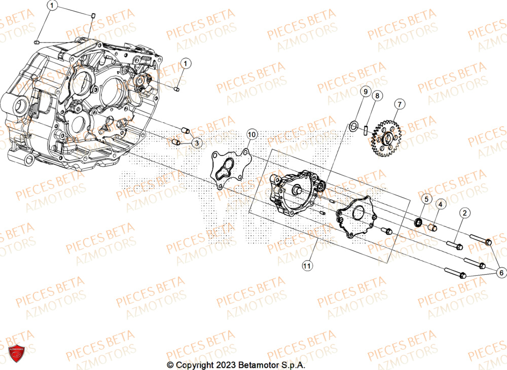 POMPE A HUILE BETA ALP X 350 4T 2025