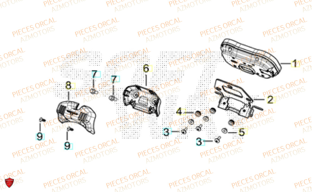 Compteur  Pièces Orcal ALTIMO 125cc EURO5+