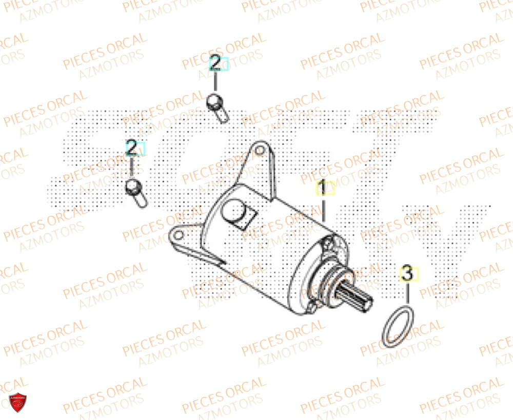Demarreur  Pièces Orcal ALTIMO 125cc EURO5+