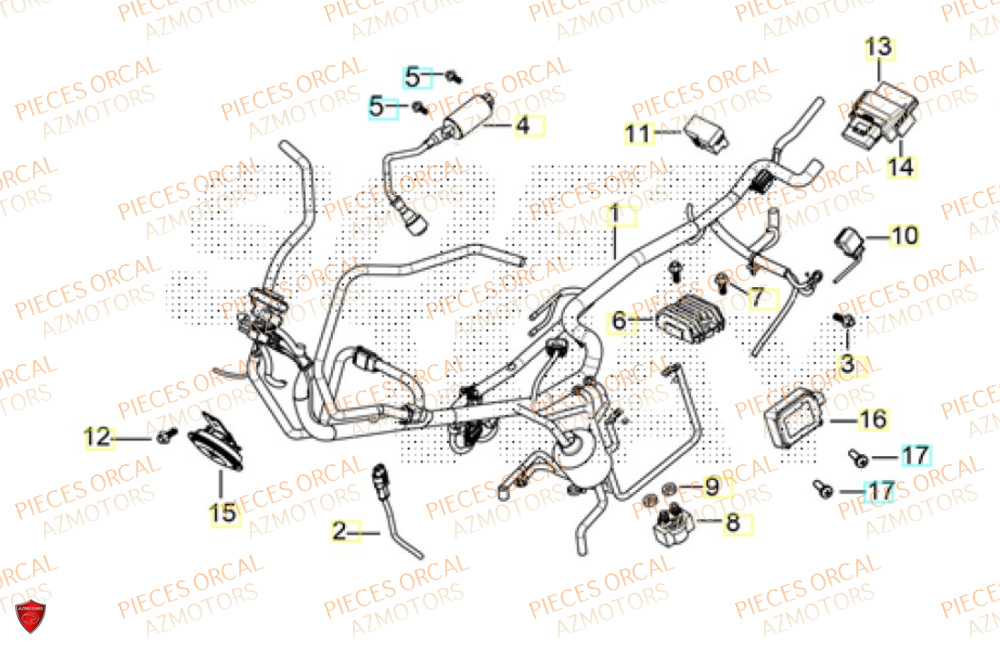 Equipement Electrique  Pièces Orcal ALTIMO 125cc EURO5+