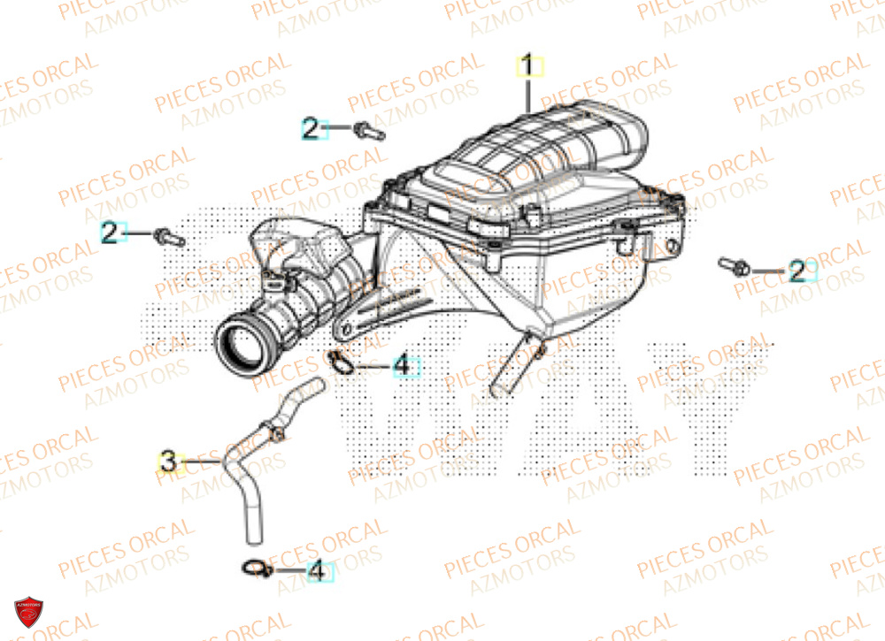 Filtre A Air  Pièces Orcal ALTIMO 125cc EURO5+