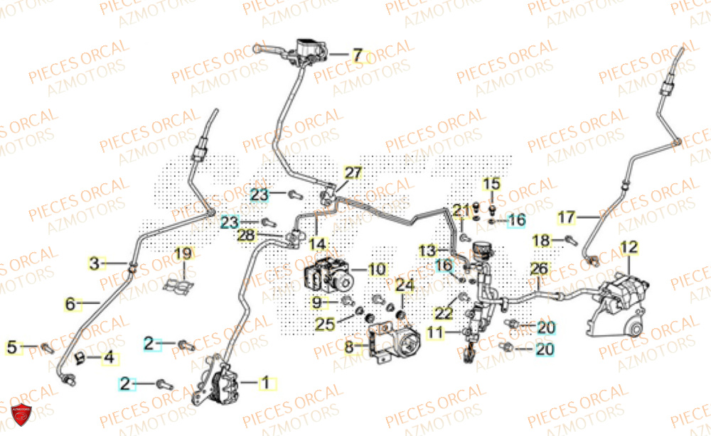 Freins  Pièces Orcal ALTIMO 125cc EURO5+