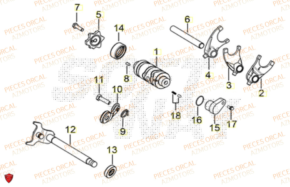 Selection  Pièces Orcal ALTIMO 125cc EURO5+