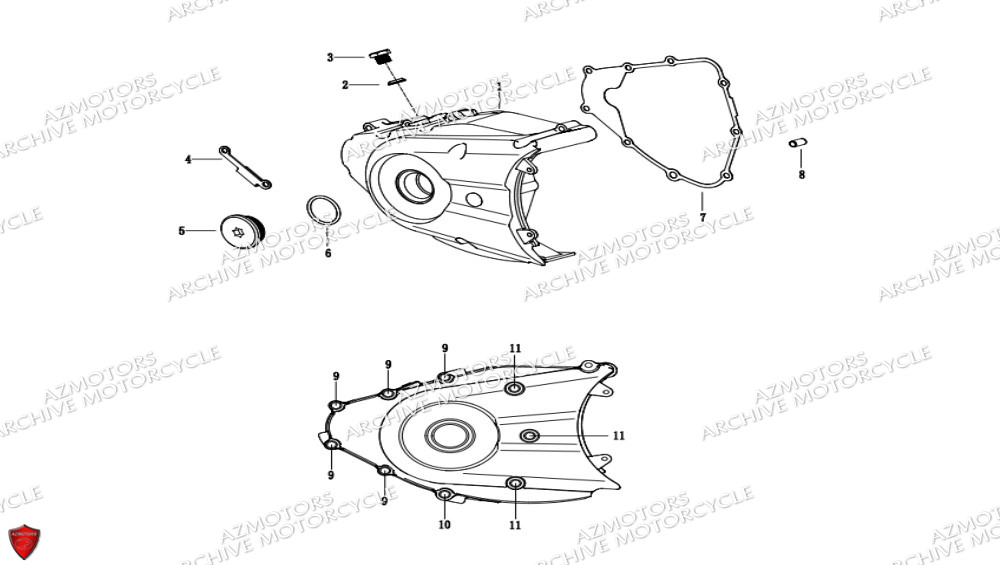 Carter D Allumage ARCHIVE MOTO PIECE ARCHIVE BLACKPEARL 125cc EURO5