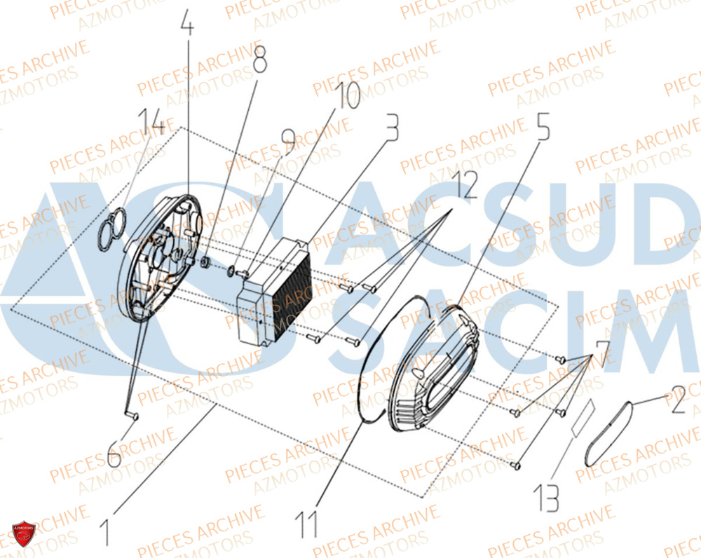 Filtre A Air ARCHIVE MOTO PIECE ARCHIVE BLACKPEARL 125cc EURO5