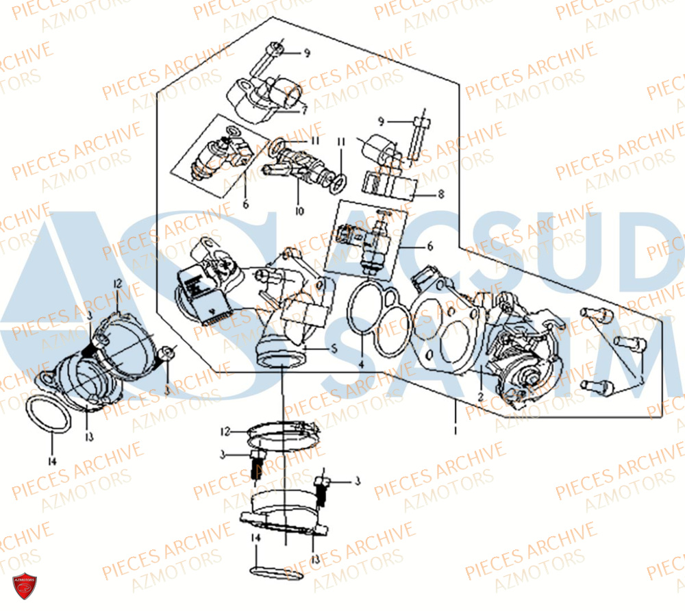 Injection ARCHIVE MOTO PIECE ARCHIVE BLACKPEARL 125cc EURO5