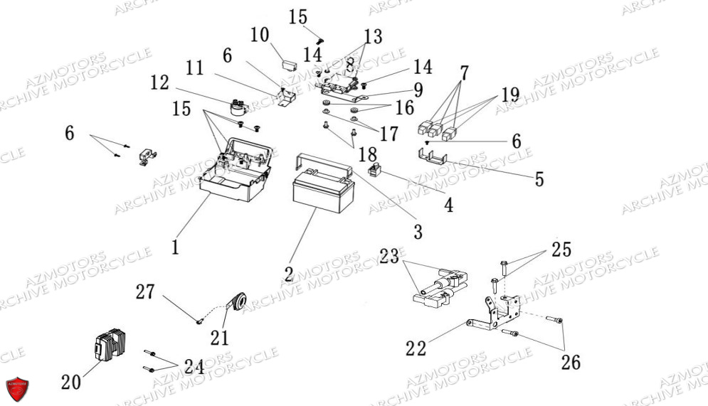 Pieces Electriques ARCHIVE MOTO PIECE ARCHIVE BLACKPEARL 125cc EURO5