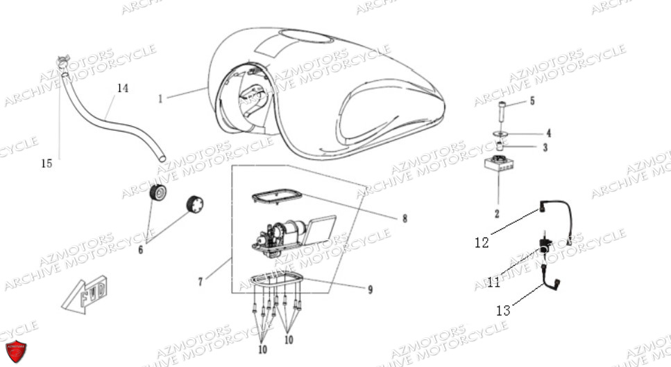 Reservoir Essence ARCHIVE MOTO PIECE ARCHIVE BLACKPEARL 125cc EURO5