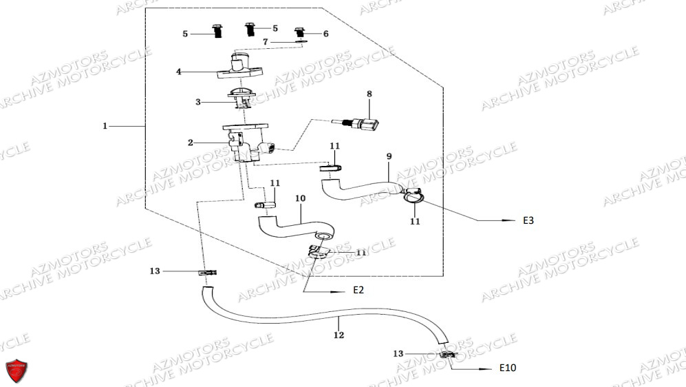 Thermostat ARCHIVE MOTO PIECE ARCHIVE BLACKPEARL 125cc EURO5