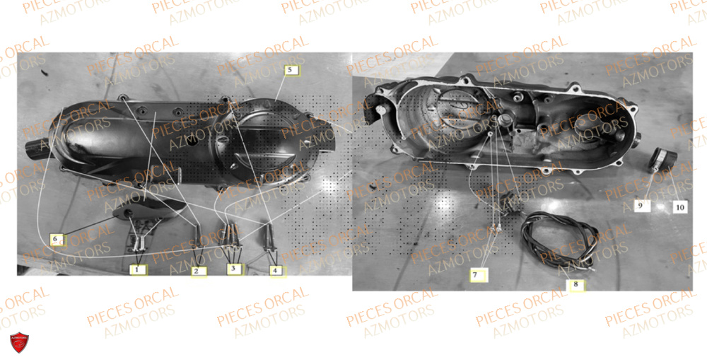 Carter Gauche ORCAL Pièces Orcal ORCAL ARIOS 50 10" Euro 5+