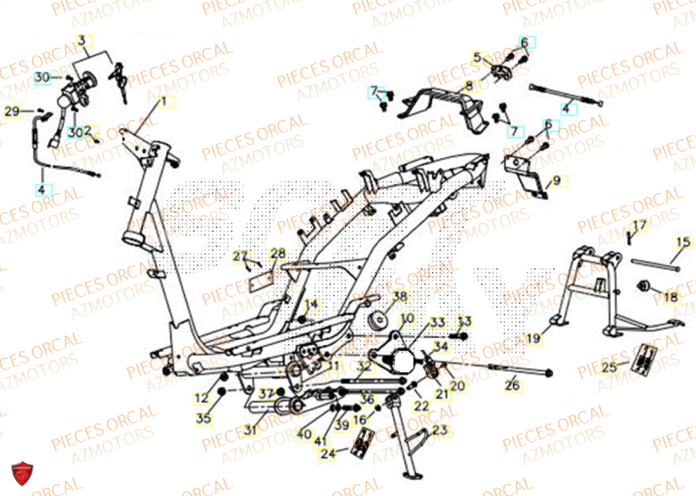 Chassis ORCAL Pièces Orcal ORCAL ARIOS 50 10" Euro 5+