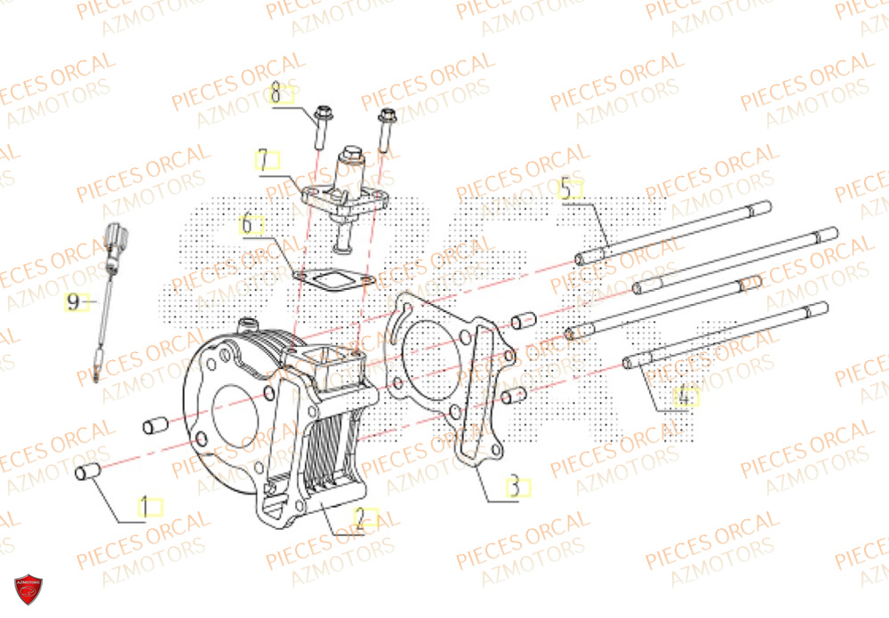 Cylindre ORCAL Pièces Orcal ORCAL ARIOS 50 10" Euro 5+