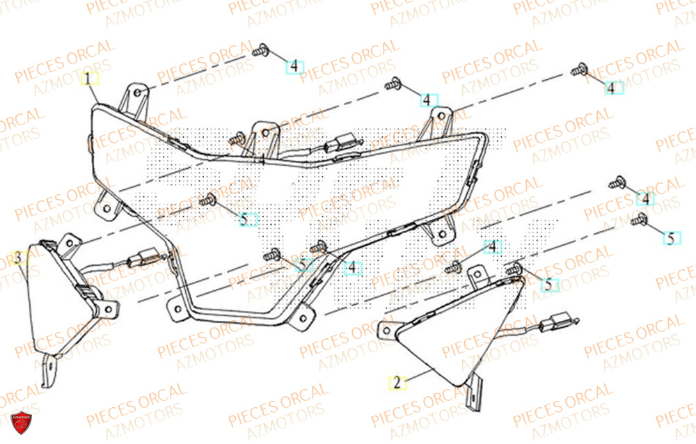 Eclairage Avant ORCAL Pièces Orcal ORCAL ARIOS 50 10" Euro 5+